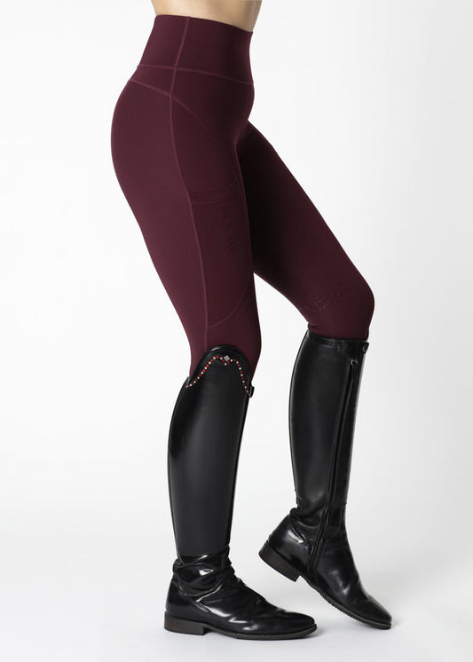 Maximilian Lift Riding Leggings - Wine - Horse Musthaves