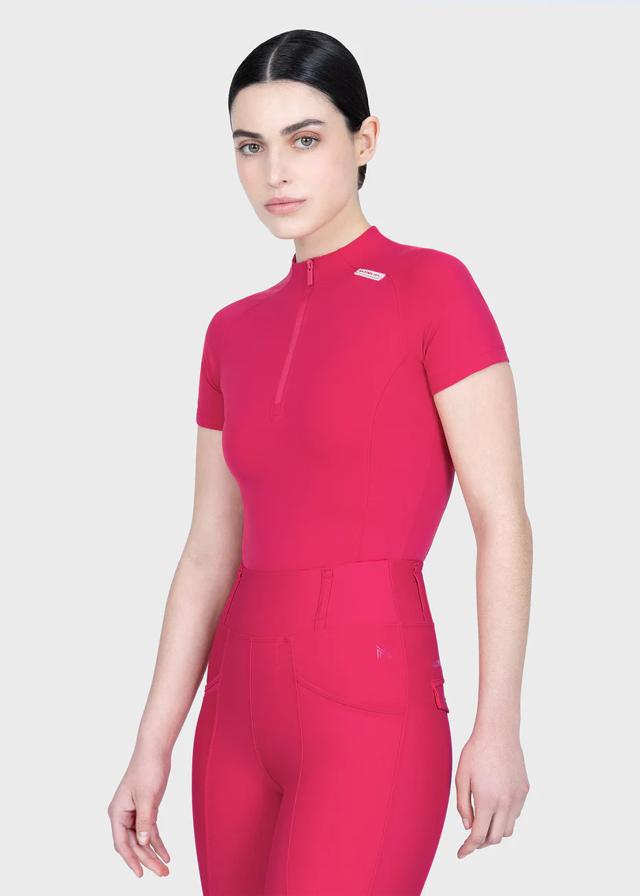 Maximilian Origin Short Sleeve Base Layer (Cranberry)