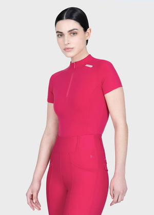 Maximilian Origin Short Sleeve Base Layer (Cranberry)