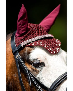 HB Oornetje met Swarovski - Burgundy