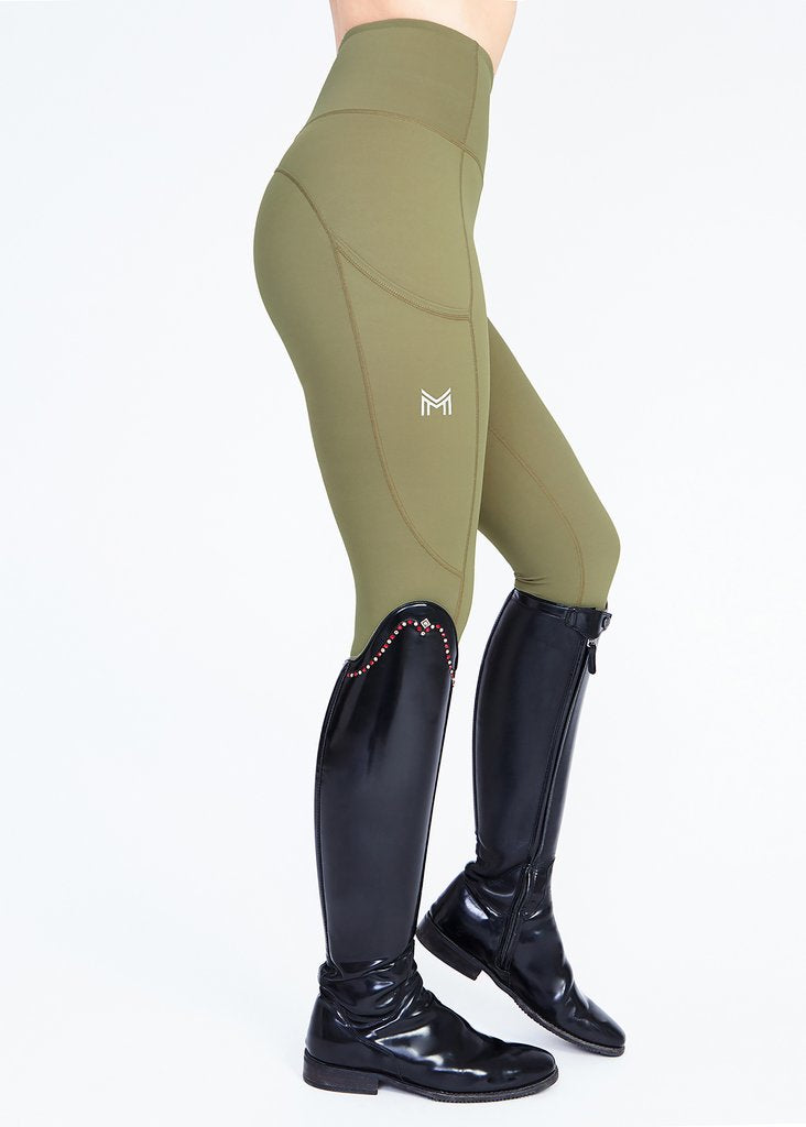 Maximilian Sculpt Riding Leggings - Olive - Horse Musthaves