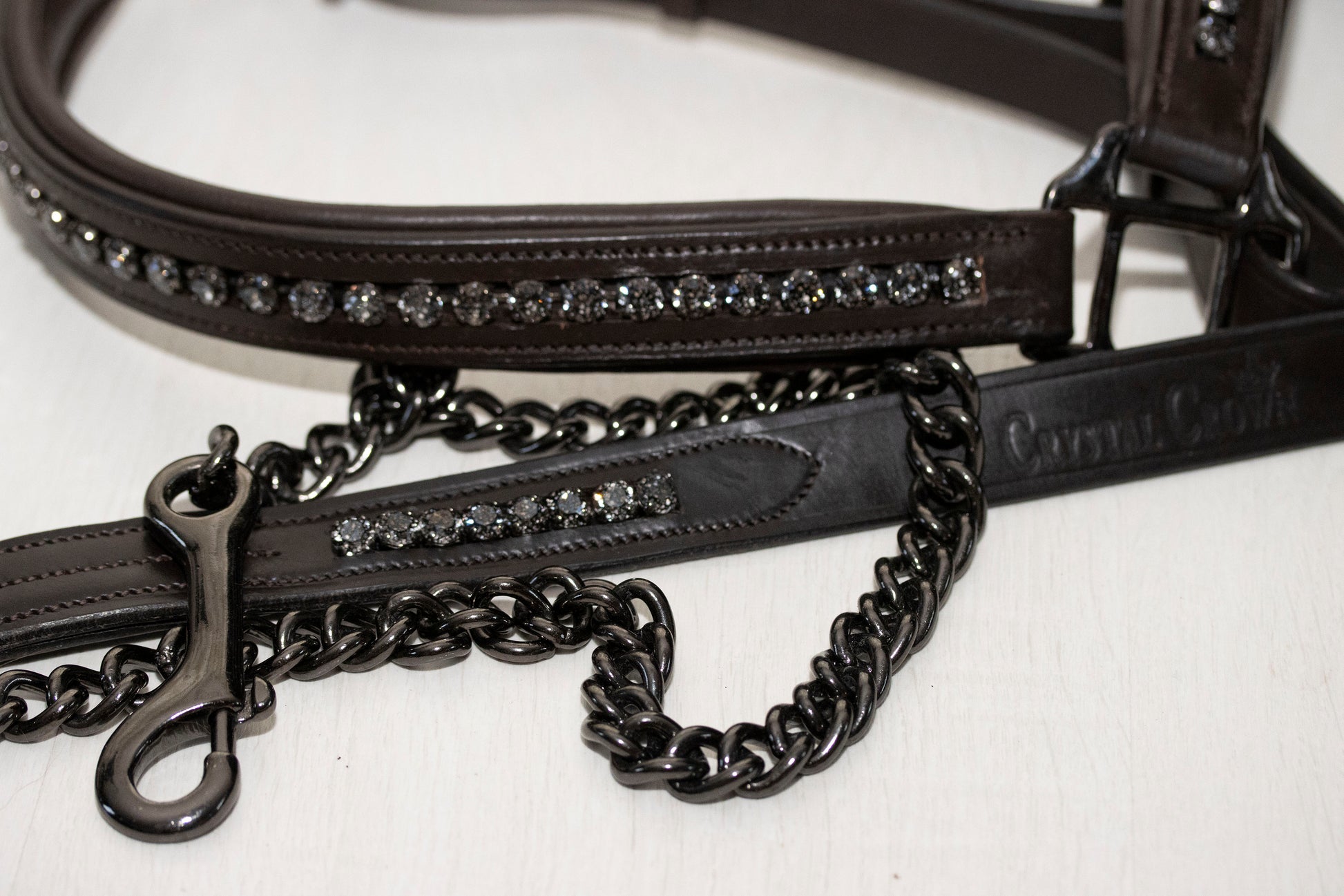 Crystal Crown Leadrope - Black Opium - Horse Musthaves