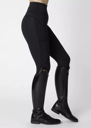 Maximilian Lift Rijleggings - Zwart