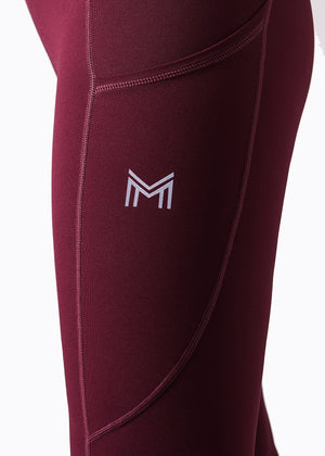 Maximilian Sculpt Riding Leggings - Wine - Horse Musthaves
