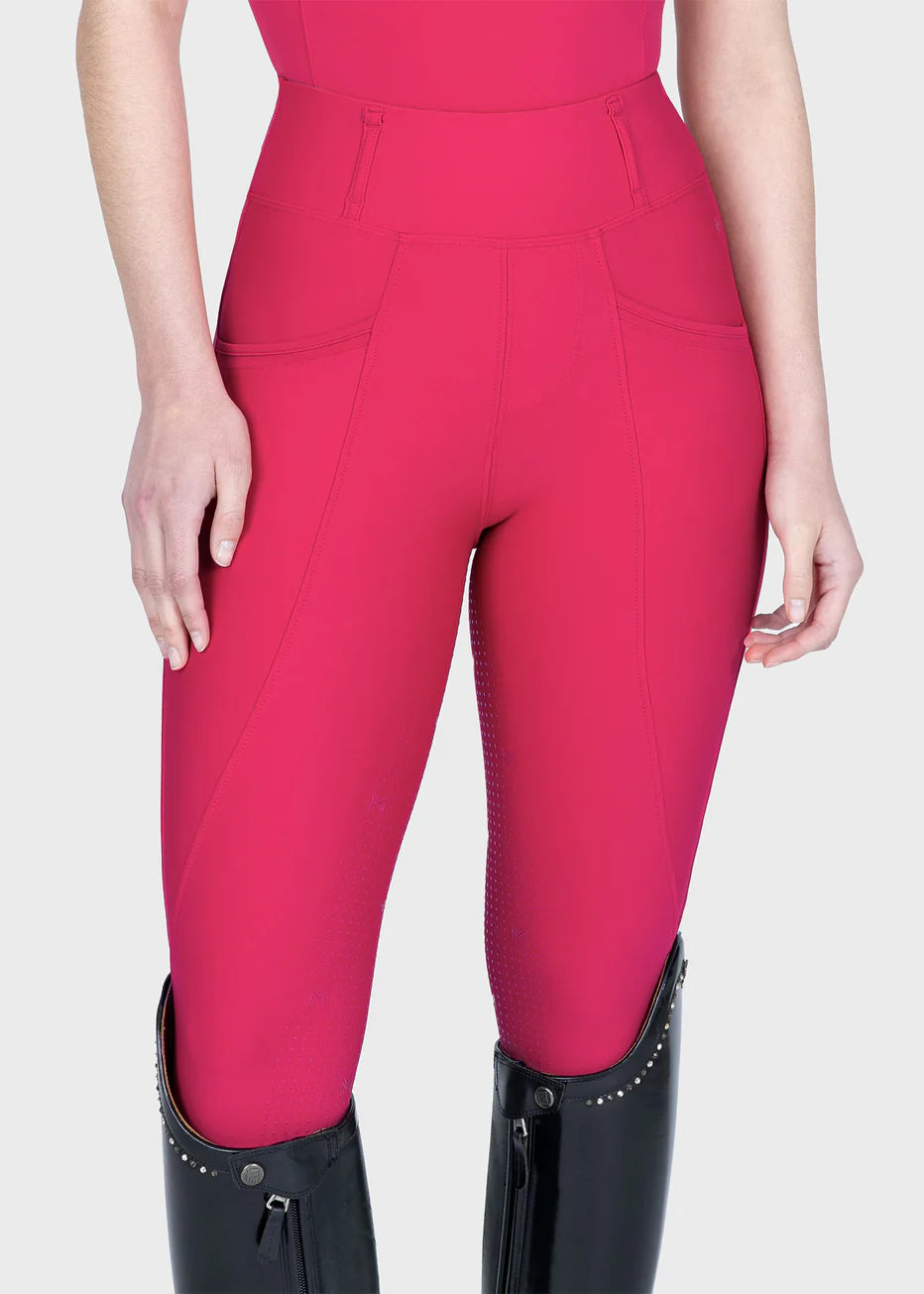 Maximilian Pro Rijleggings (Cranberry)