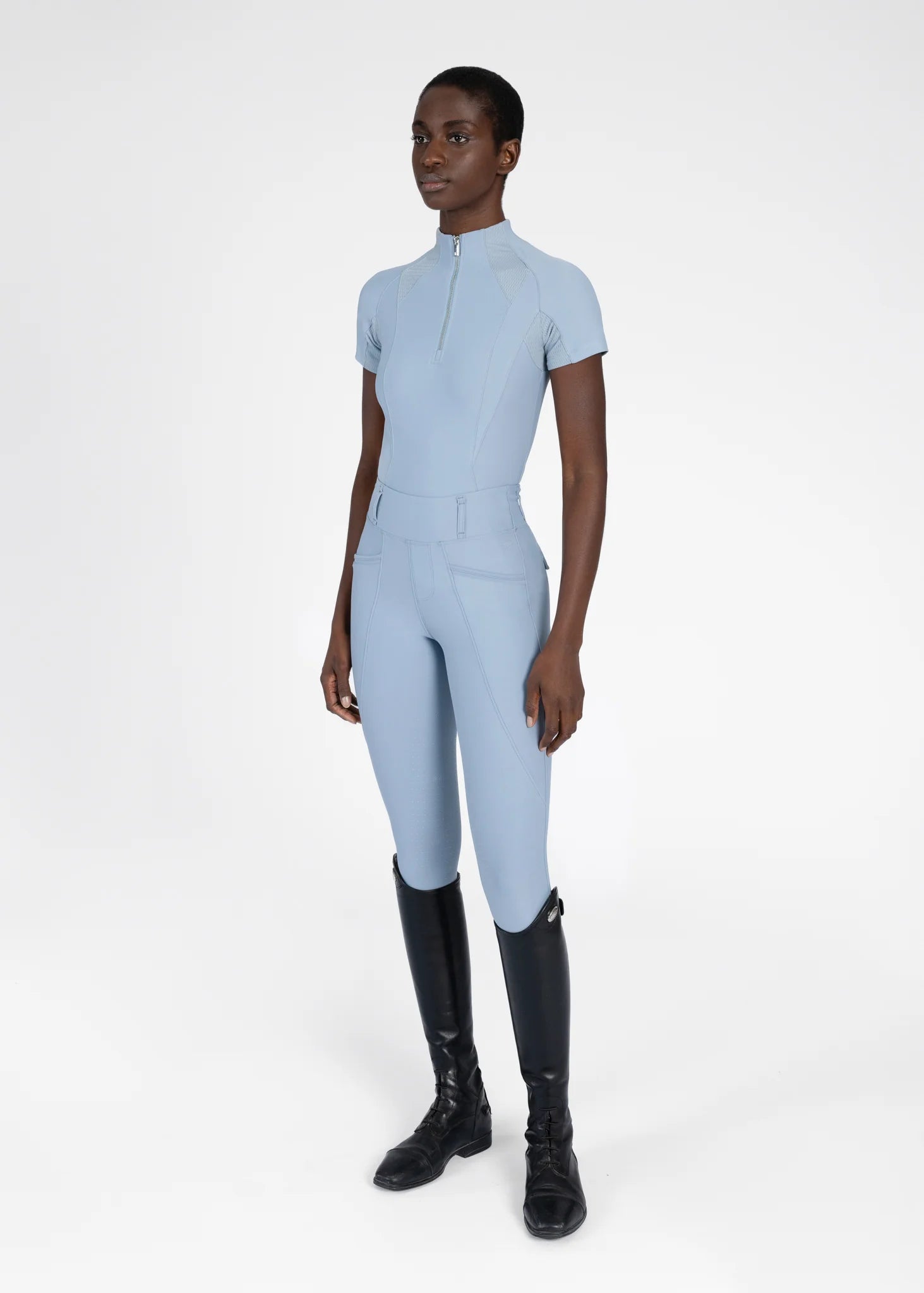 Maximilian Frame Short Sleeve Base Layer (Aqua)