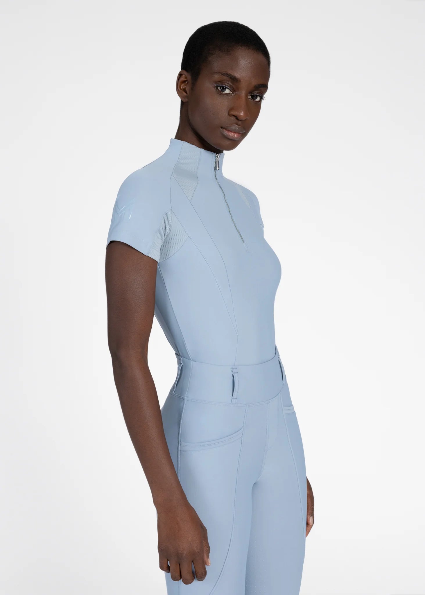 Maximilian Frame Short Sleeve Base Layer (Aqua)