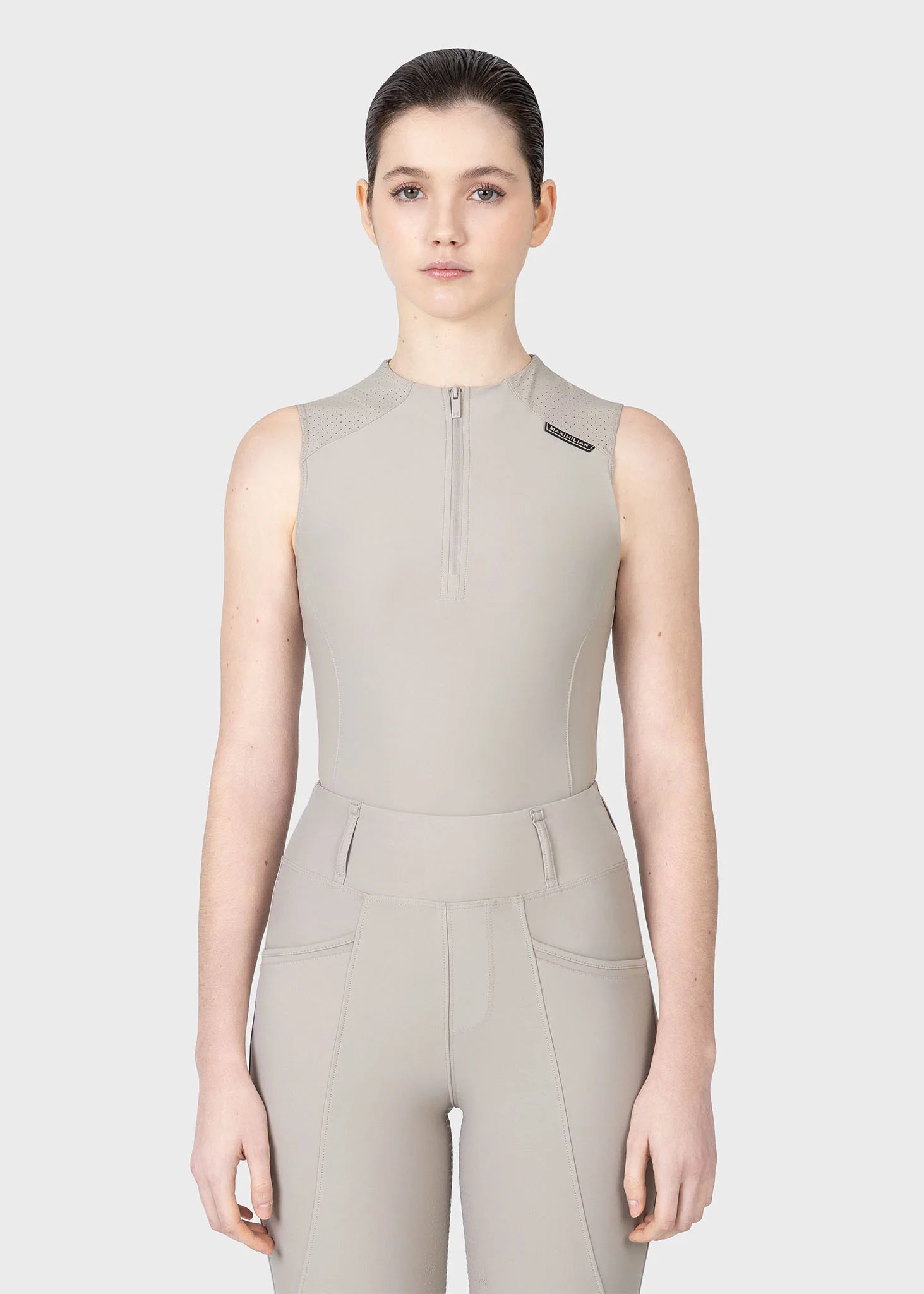 Maximilian Origin Sleeveless Base Layer (Soft Taupe)