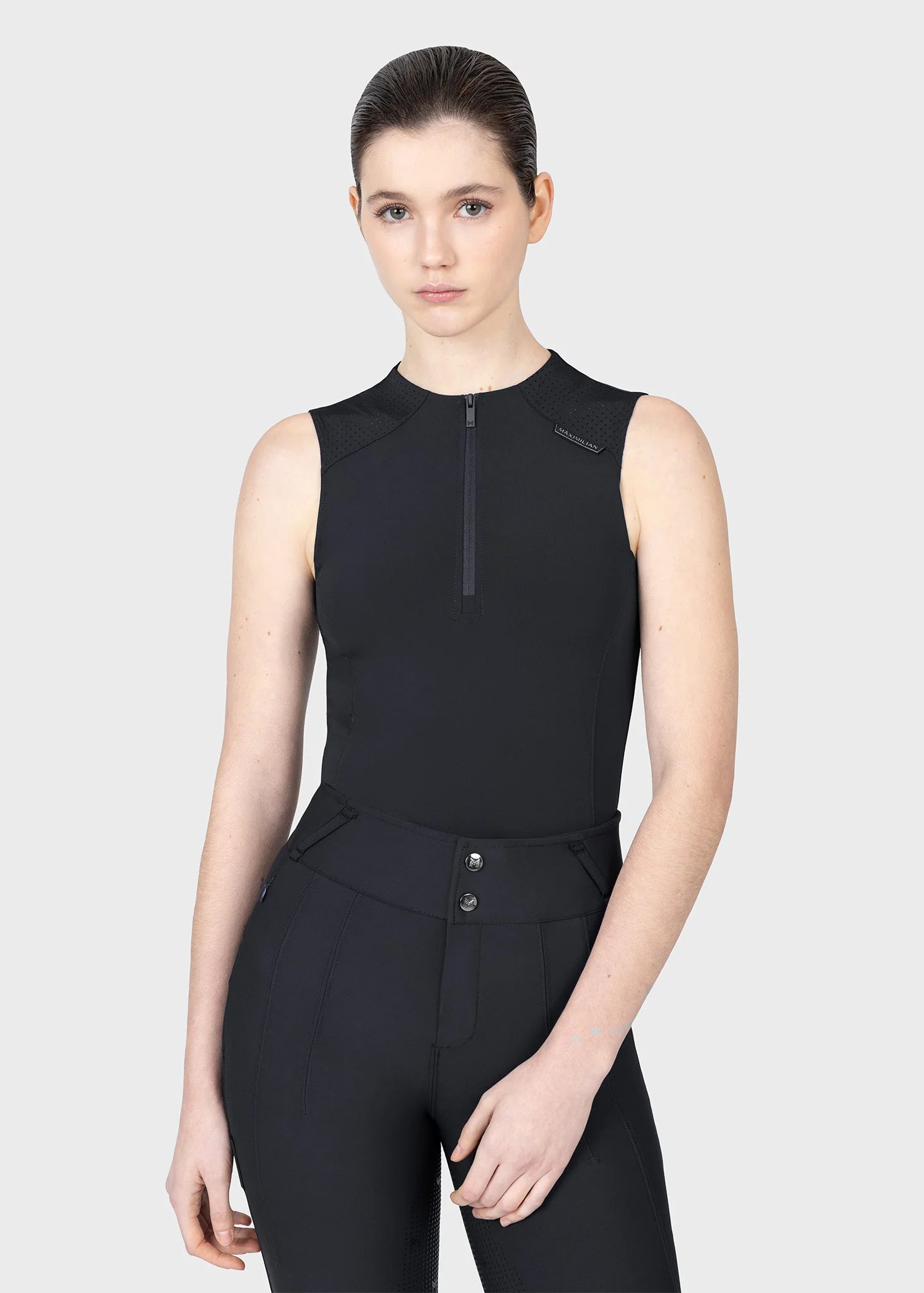 Maximilian Origin Sleeveless Base Layer (Zwart)