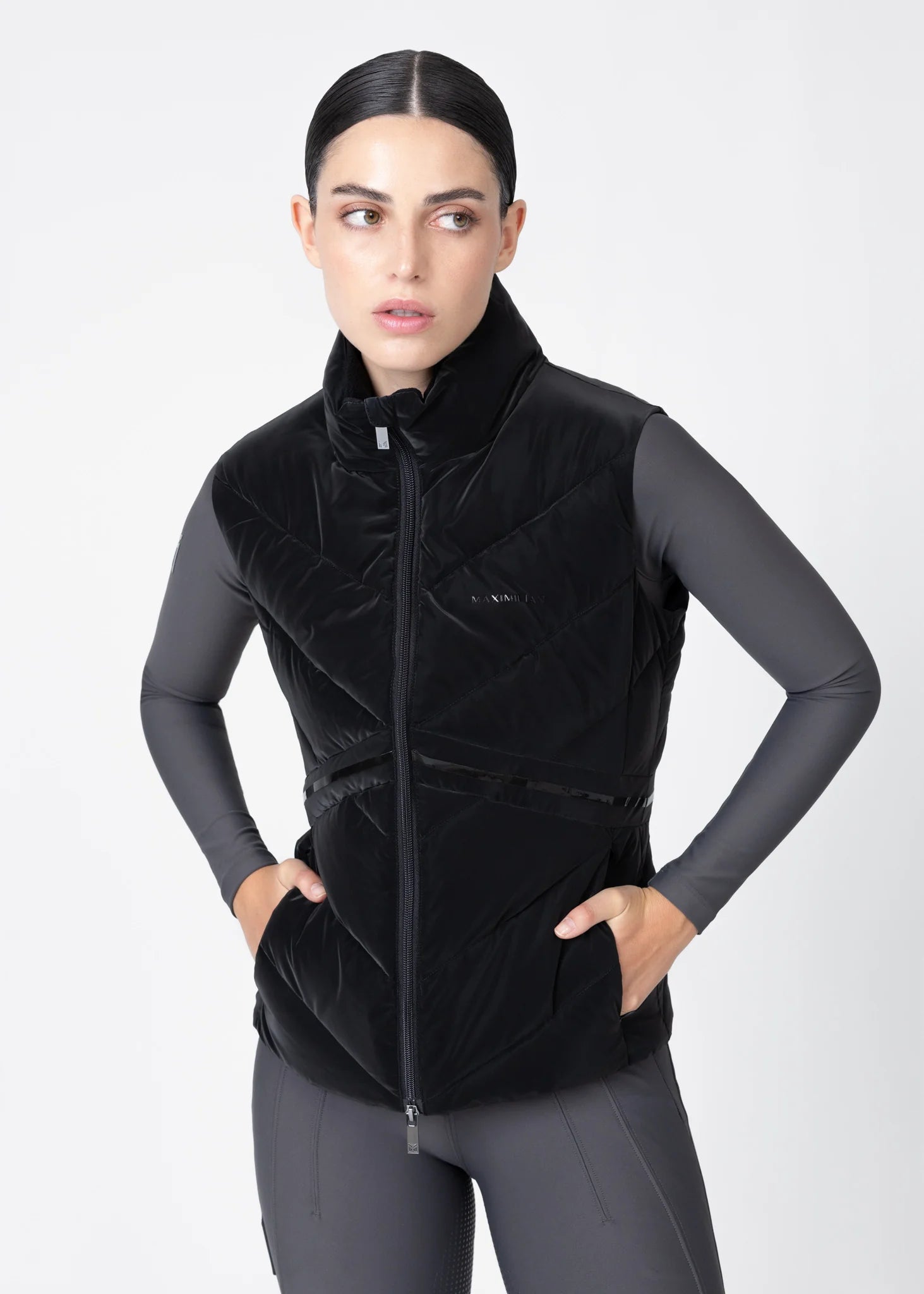 Maximilian Astro Puffer Vest (Zwart)