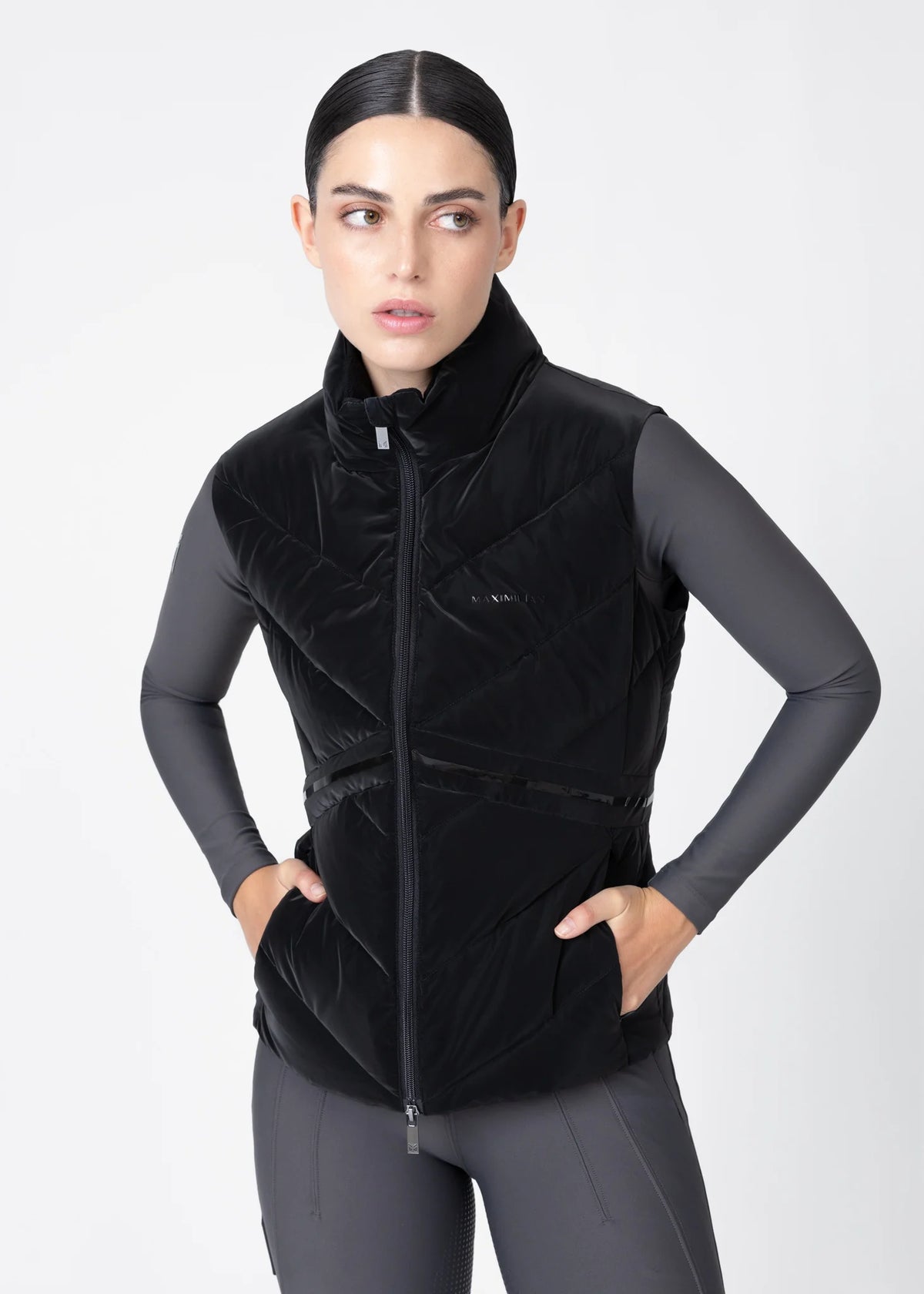 Maximilian Astro Puffer Vest (Zwart)