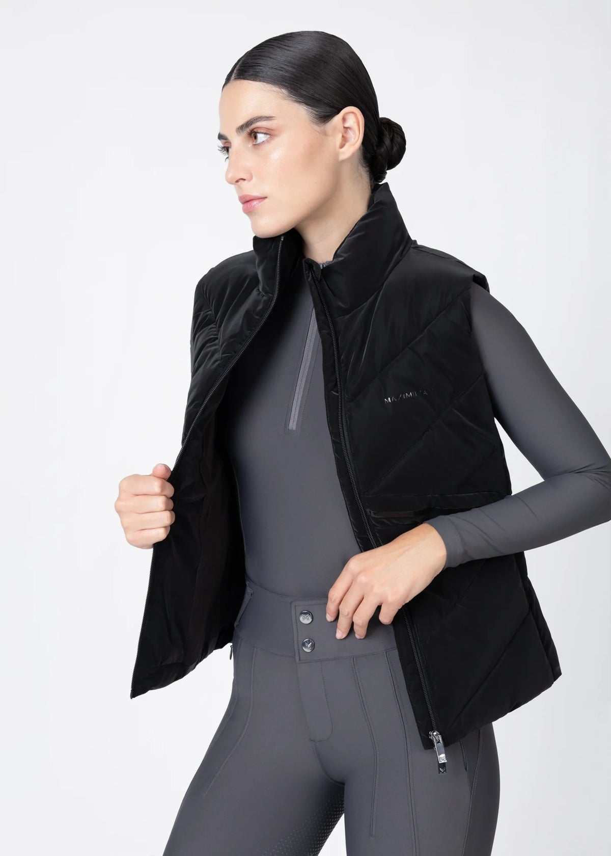 Maximilian Astro Puffer Vest (Zwart)