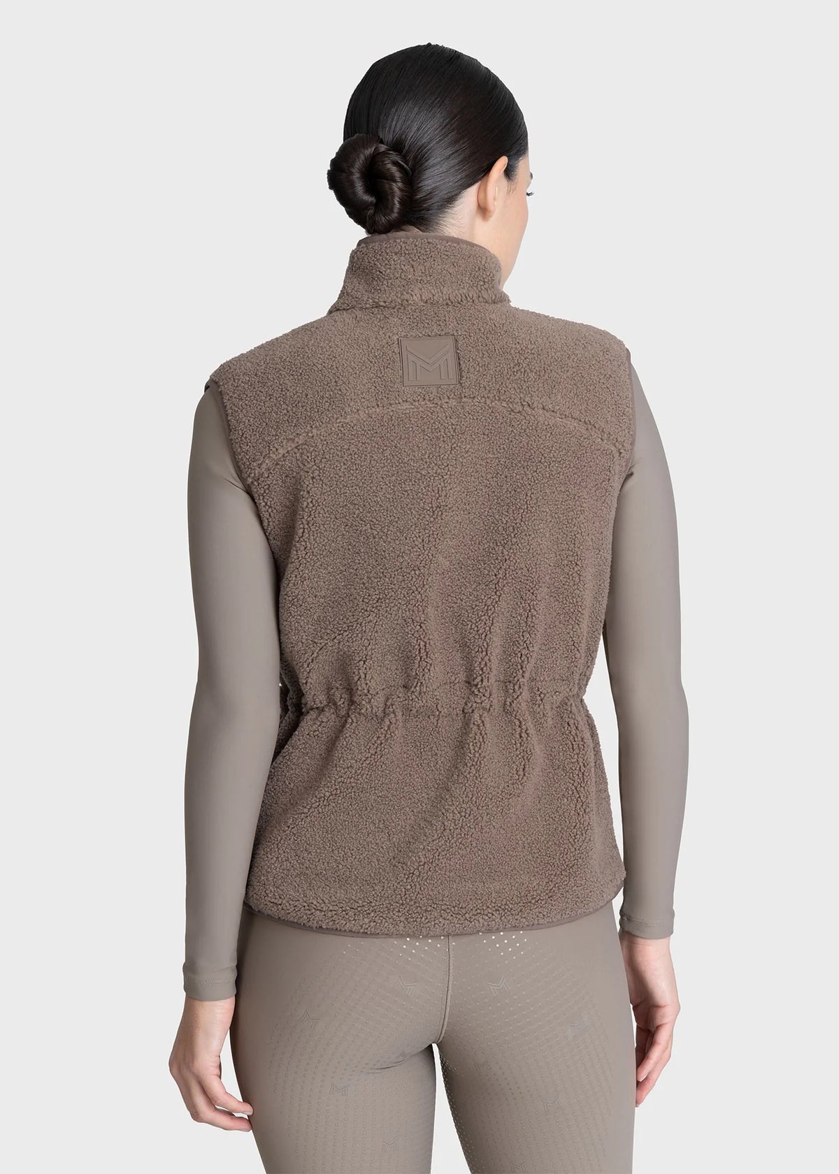 Maximilian Sherpa Teddy Vest (Taupe)