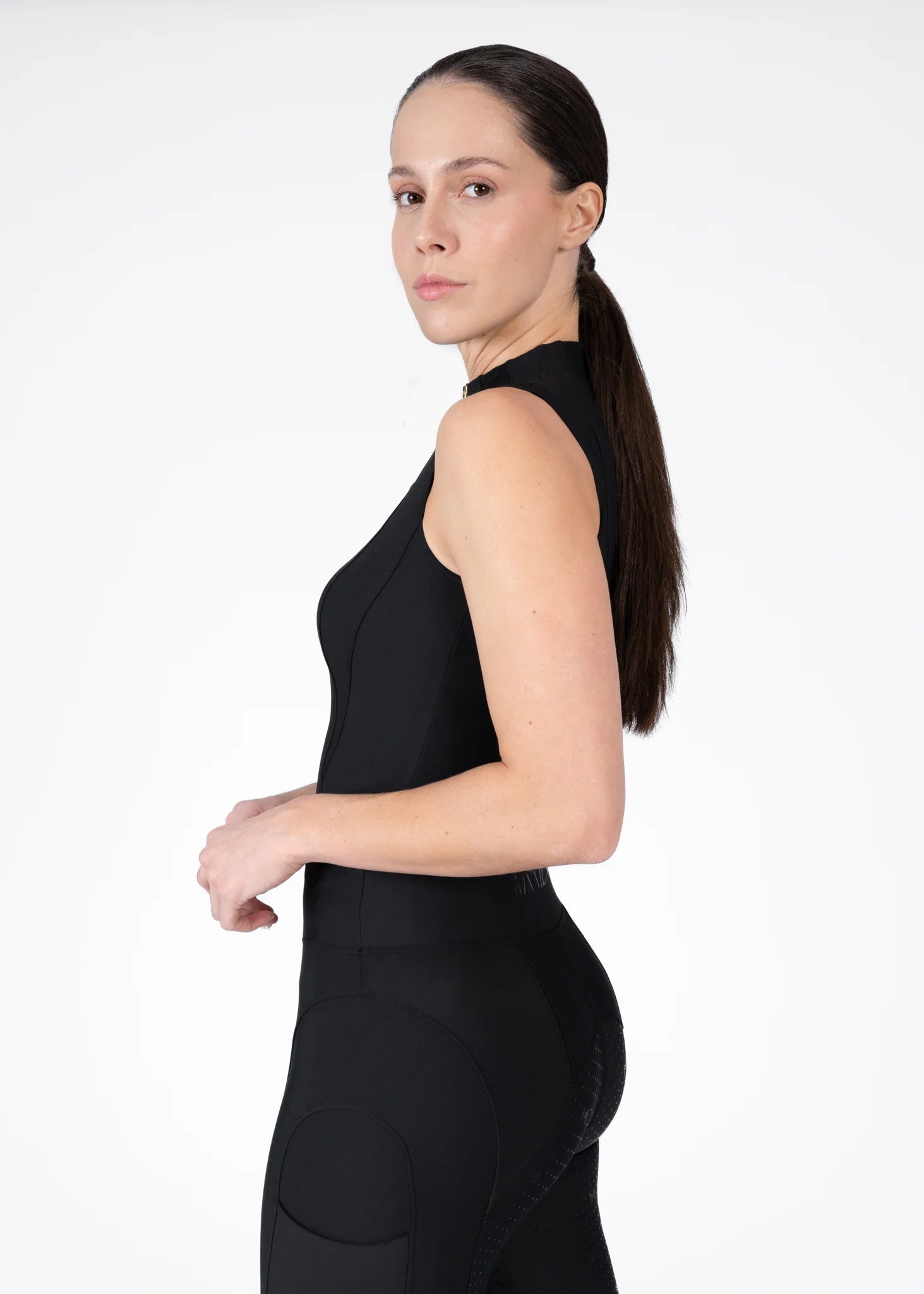 Maximilian Frame Sleeveless Base Layer (Zwart)