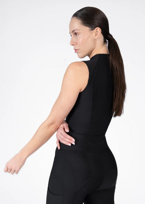 Maximilian Frame Sleeveless Base Layer (Zwart)