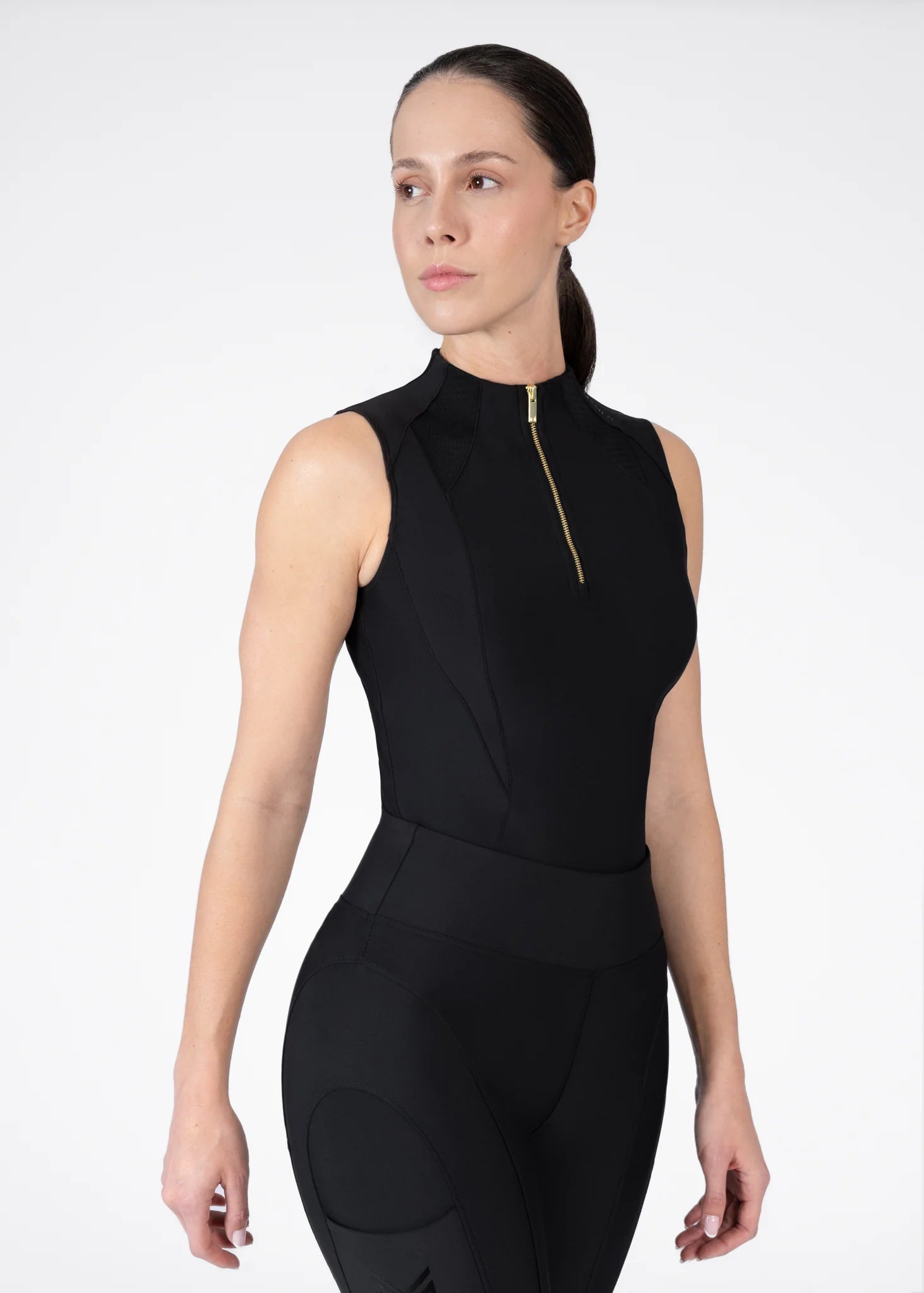 Maximilian Frame Sleeveless Base Layer (Zwart)