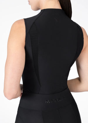 Maximilian Frame Sleeveless Base Layer (Zwart)