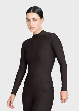 Maximilian Origin Long Sleeve Base Layer (Espresso)