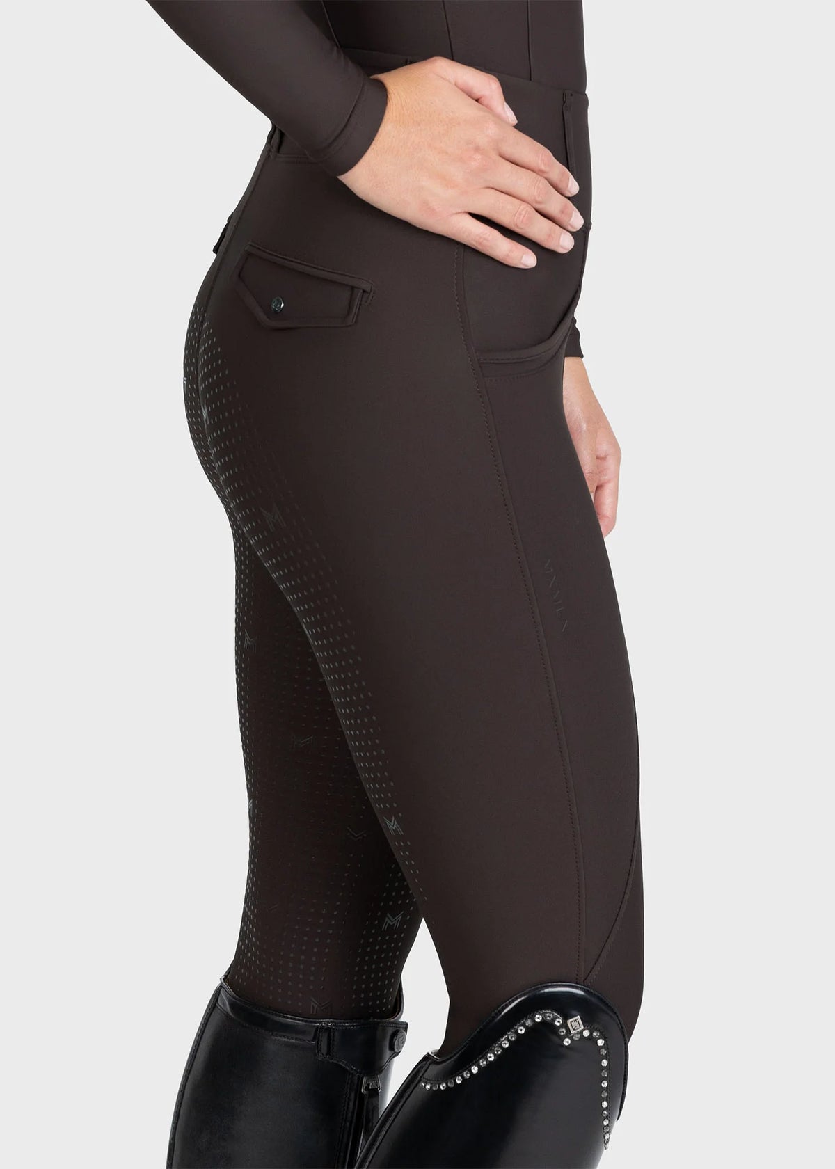 Maximilian Pro Rijleggings (Espresso)