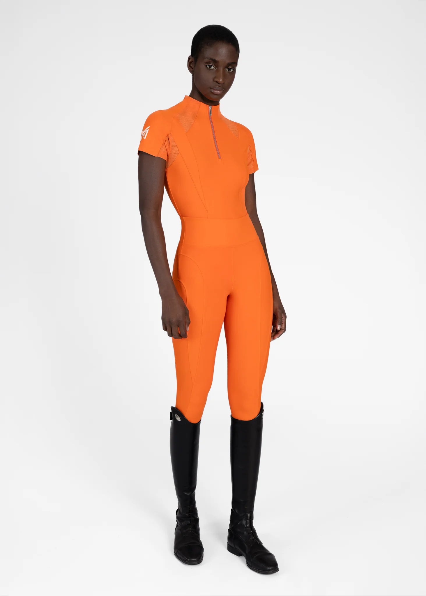 Maximilian Frame Short Sleeve Base Layer (Tangerine)