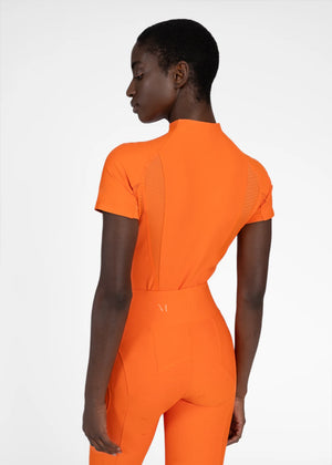 Maximilian Frame Short Sleeve Base Layer (Tangerine)