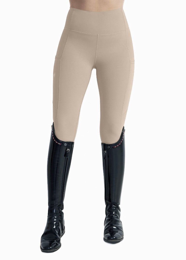 Maximilian Sculpt Riding Leggings - Beige - Horse Musthaves