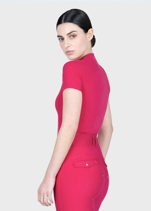 Maximilian Origin Short Sleeve Base Layer (Cranberry)