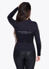 Maximilian Long Sleeve Base Layer - Black/Silver - Horse Musthaves