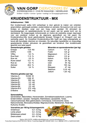 Horsefood Kruidenstruktuur-Mix