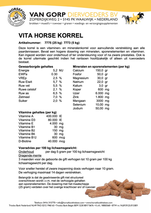 Horsefood Vita Horse Korrel