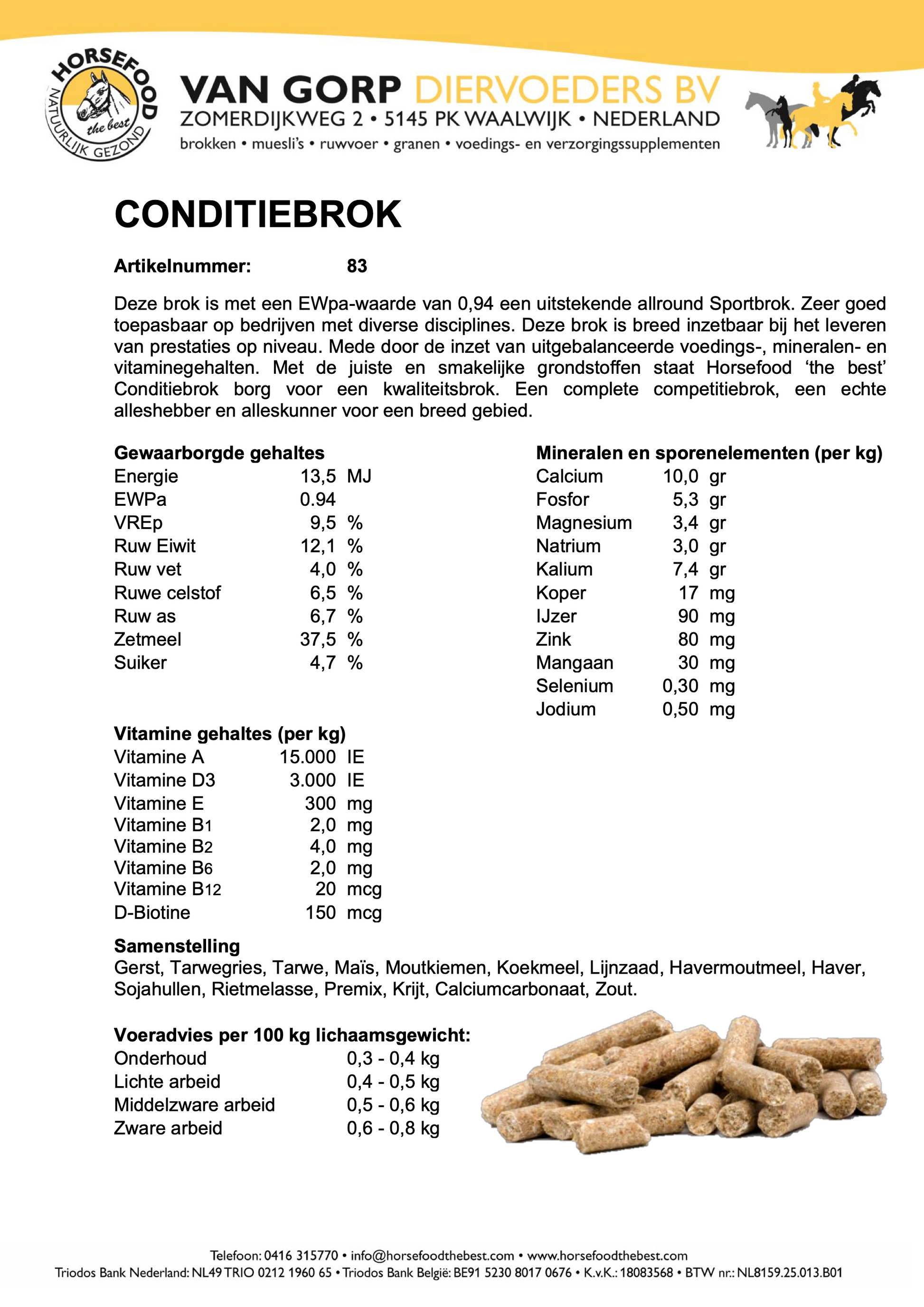 Horsefood Conditiebrok