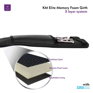 KM Elite Memory Foam Dressuursingel (Bruin)
