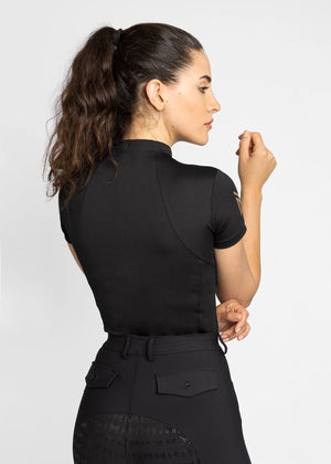 Maximilian Short Sleeve Base Layer - Black/Gold