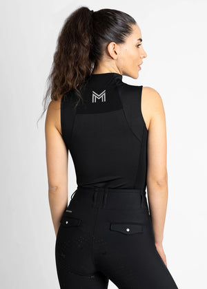 Maximilian Sleeveless Base Layer - Black