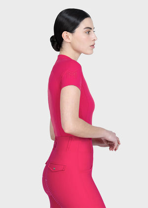 Maximilian Origin Short Sleeve Base Layer (Cranberry)