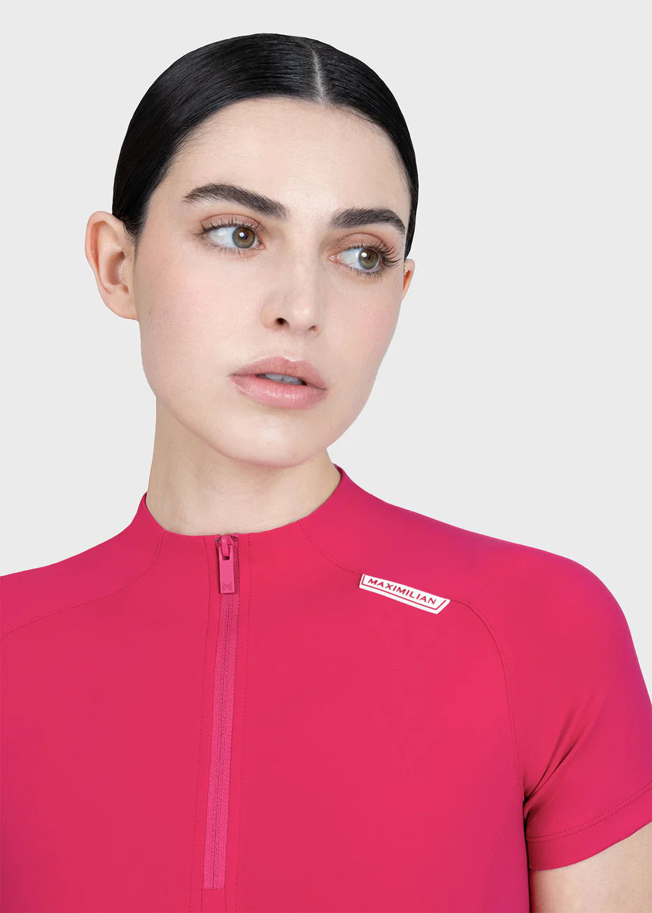 Maximilian Origin Short Sleeve Base Layer (Cranberry)