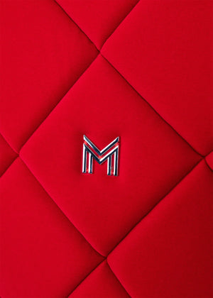 Maximilian Velvet Dressuur Zadeldek (Crimson)
