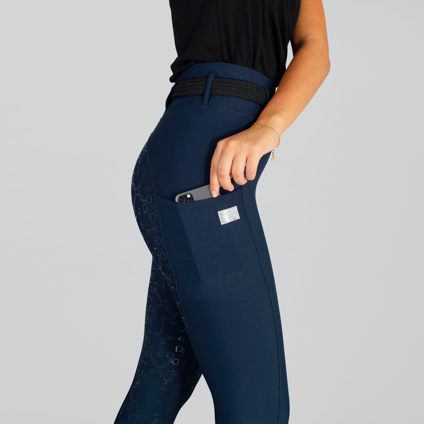 Equito Leggings - Navy Silver