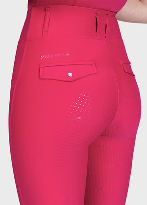 Maximilian Pro Rijleggings (Cranberry)