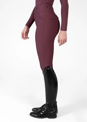 Maximilian Pro Rijleggings (Rosewood)
