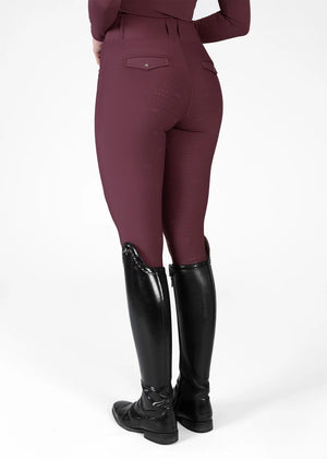 Maximilian Pro Rijleggings (Rosewood)