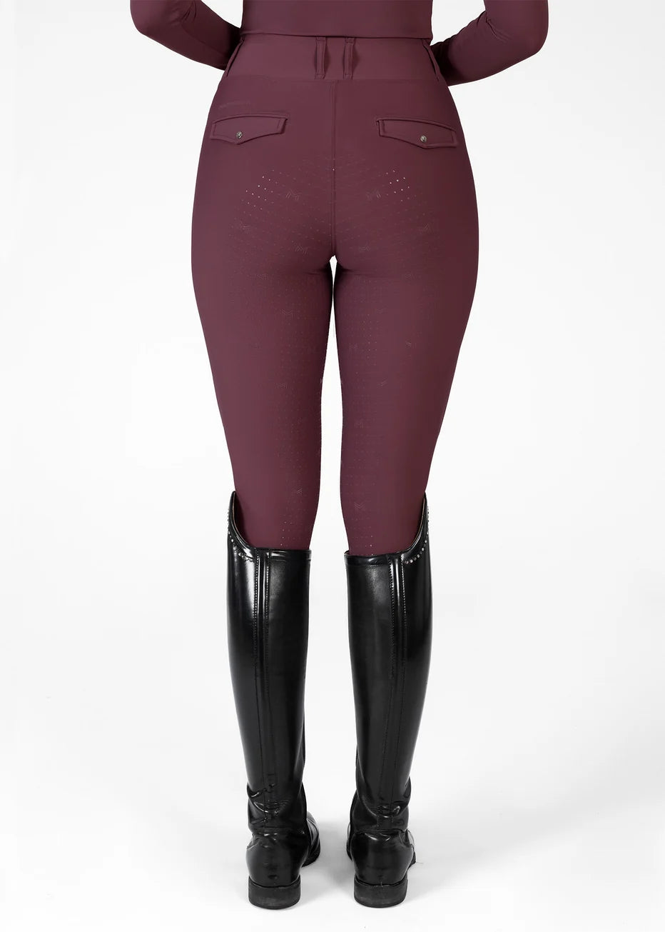 Maximilian Pro Rijleggings (Rosewood)