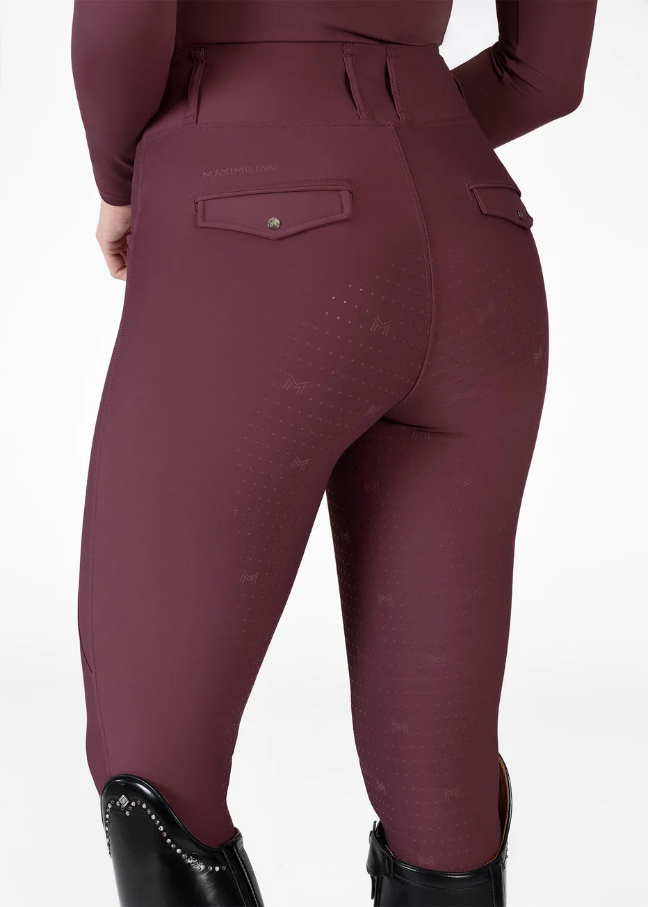 Maximilian Pro Rijleggings (Rosewood)