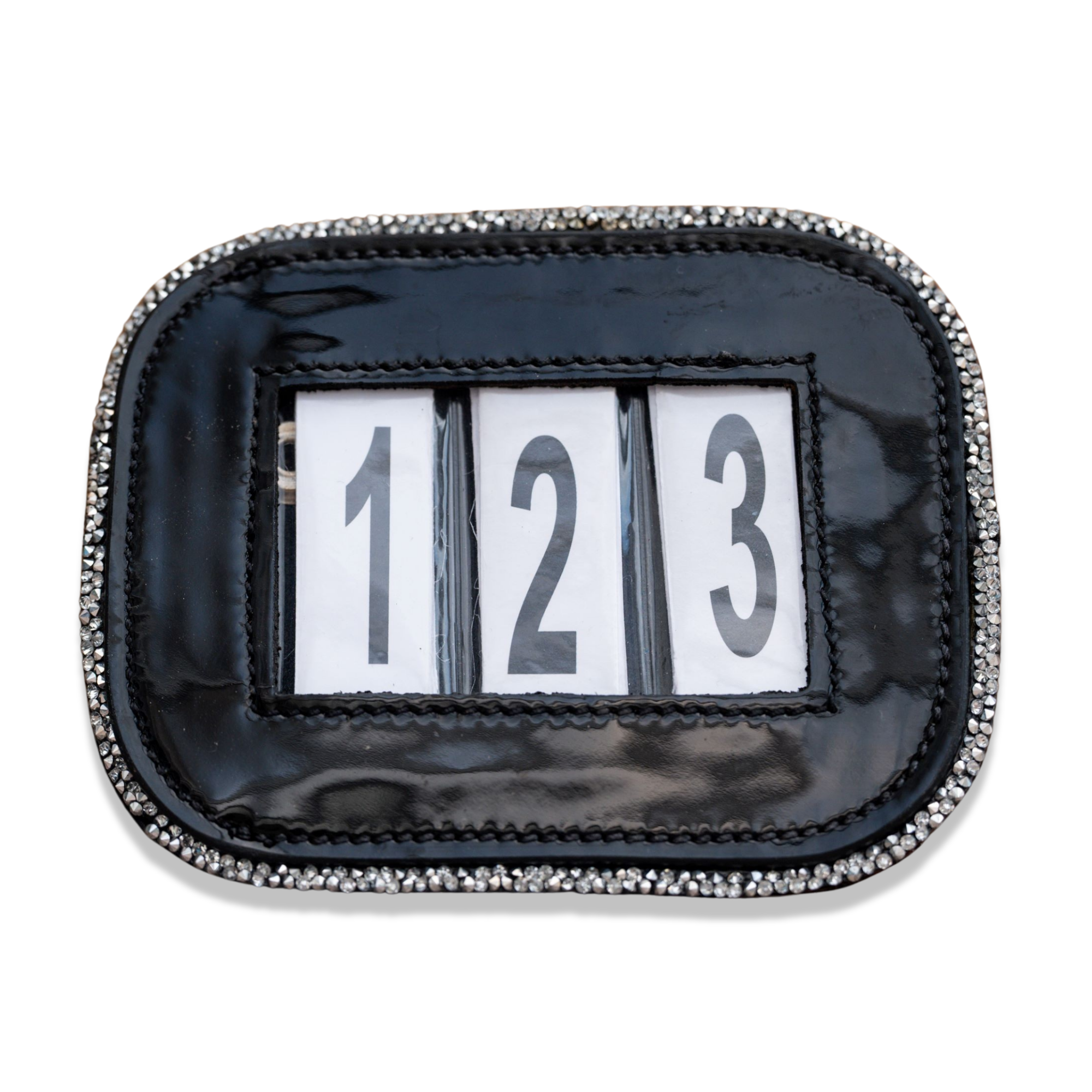 HB Wedstrijdnummer Lak Glitter (Zilver)