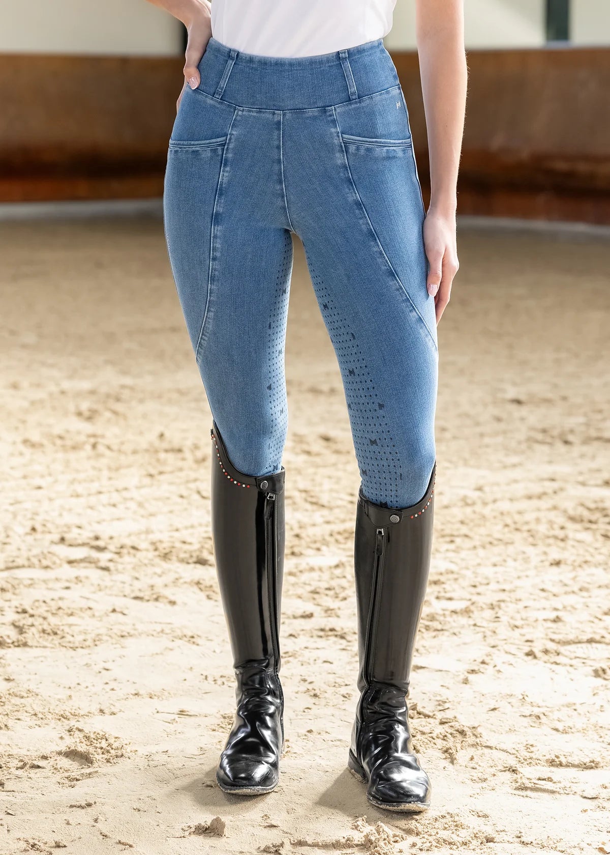 Maximilian Pro Rijleggings (Denim)