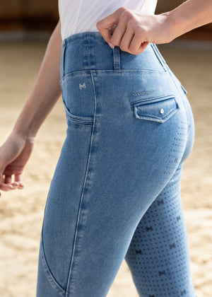 Maximilian Pro Rijleggings (Denim)