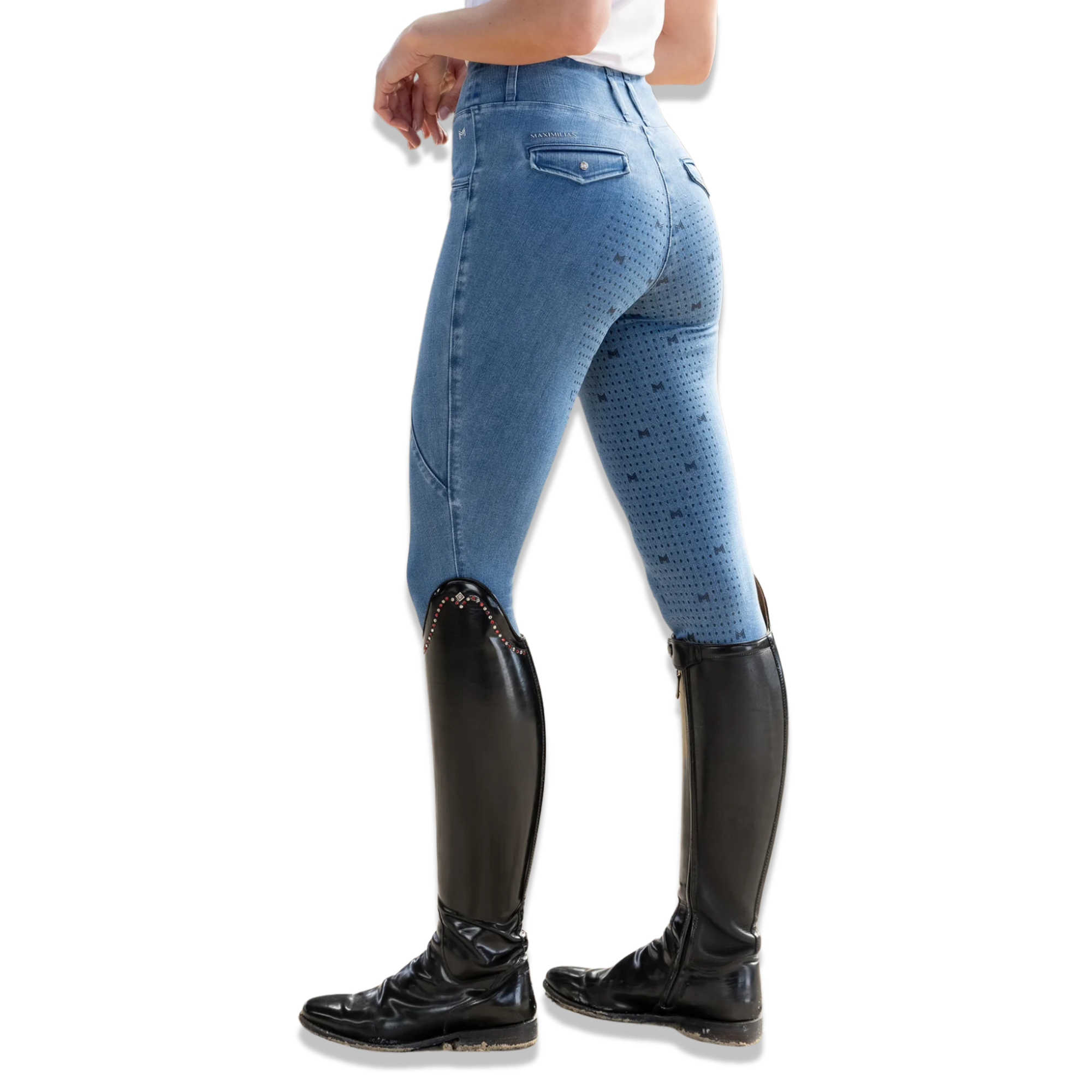 Maximilian Pro Rijleggings (Denim)