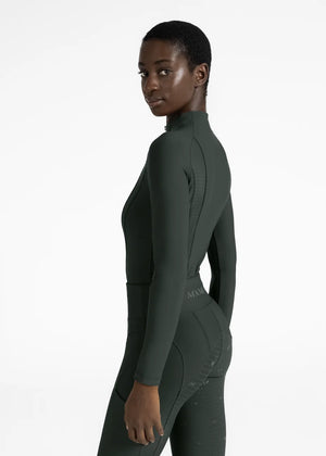 Maximilian Frame Long Sleeve Base Layer (Hunter Green)