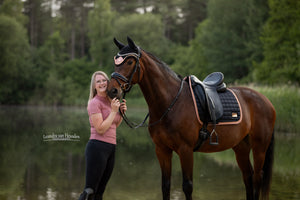 Equito Zadeldek - Black Peach