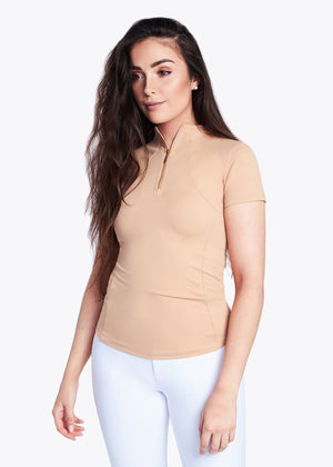 Maximilian Short Sleeve Base Layer - Nude - Horse Musthaves